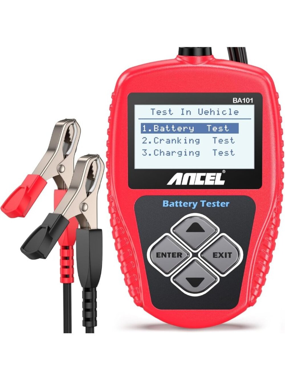 Digital Car Battery Tester & Alternator Meter, 12V Automotive Analyzer for